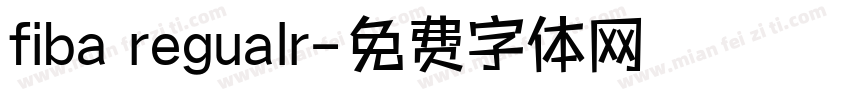 fiba regualr字体转换